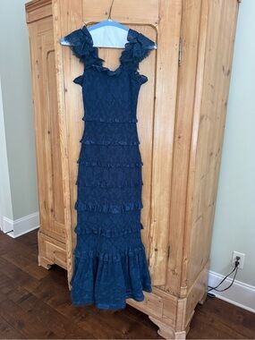 lucille strapless maxi dress with tiered crochet trish scully Women's Dresses  Page 2